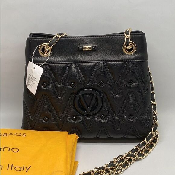 Mario Valentino Quilted Leather Shoulder Bag - Picture 6 of 12